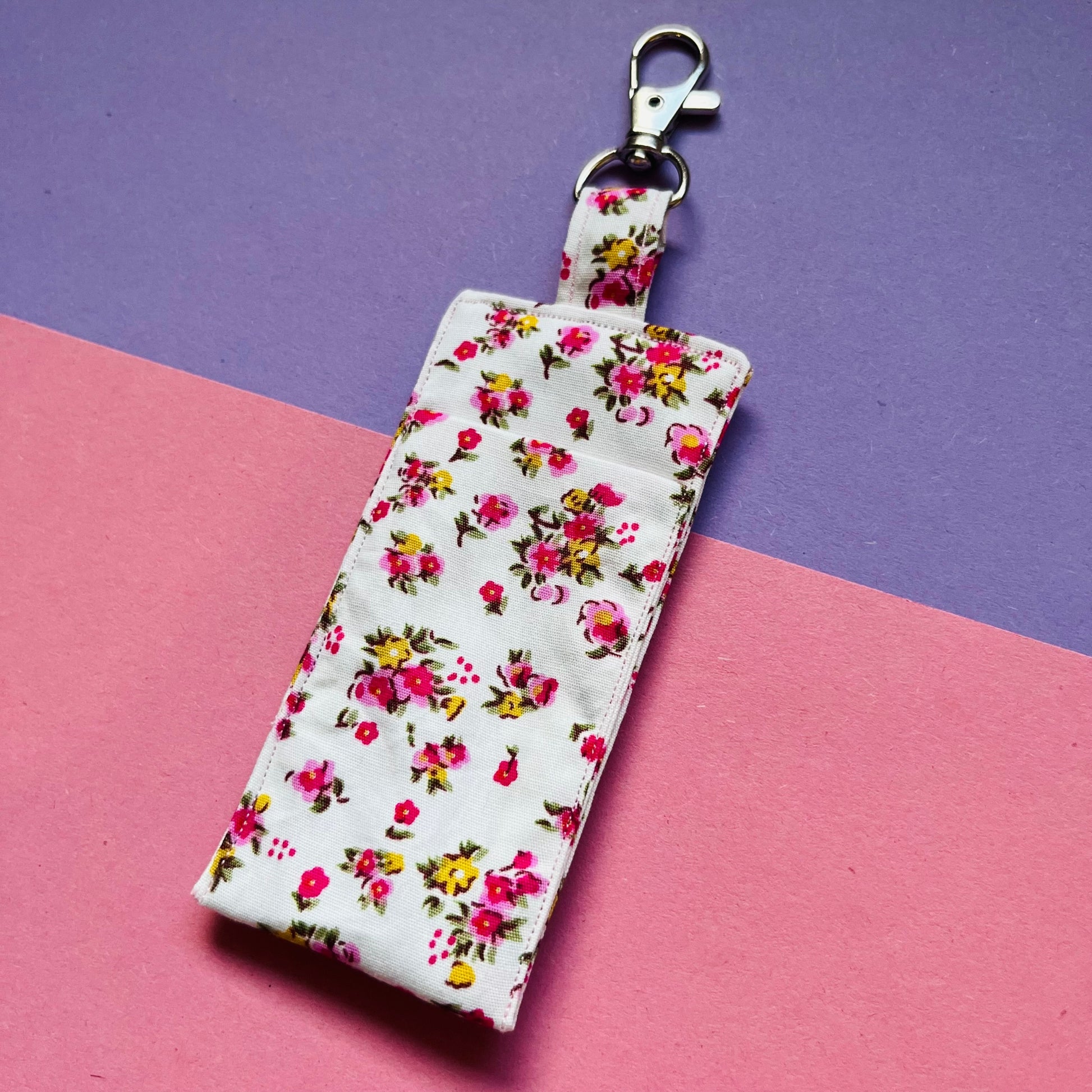 pink flower lip balm holder