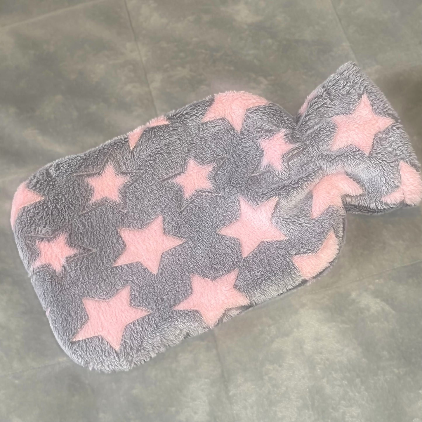 Star Fleece Cushion and Hot Water Bottle