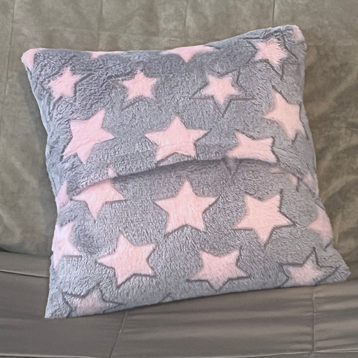 Star Fleece Cushion and Hot Water Bottle