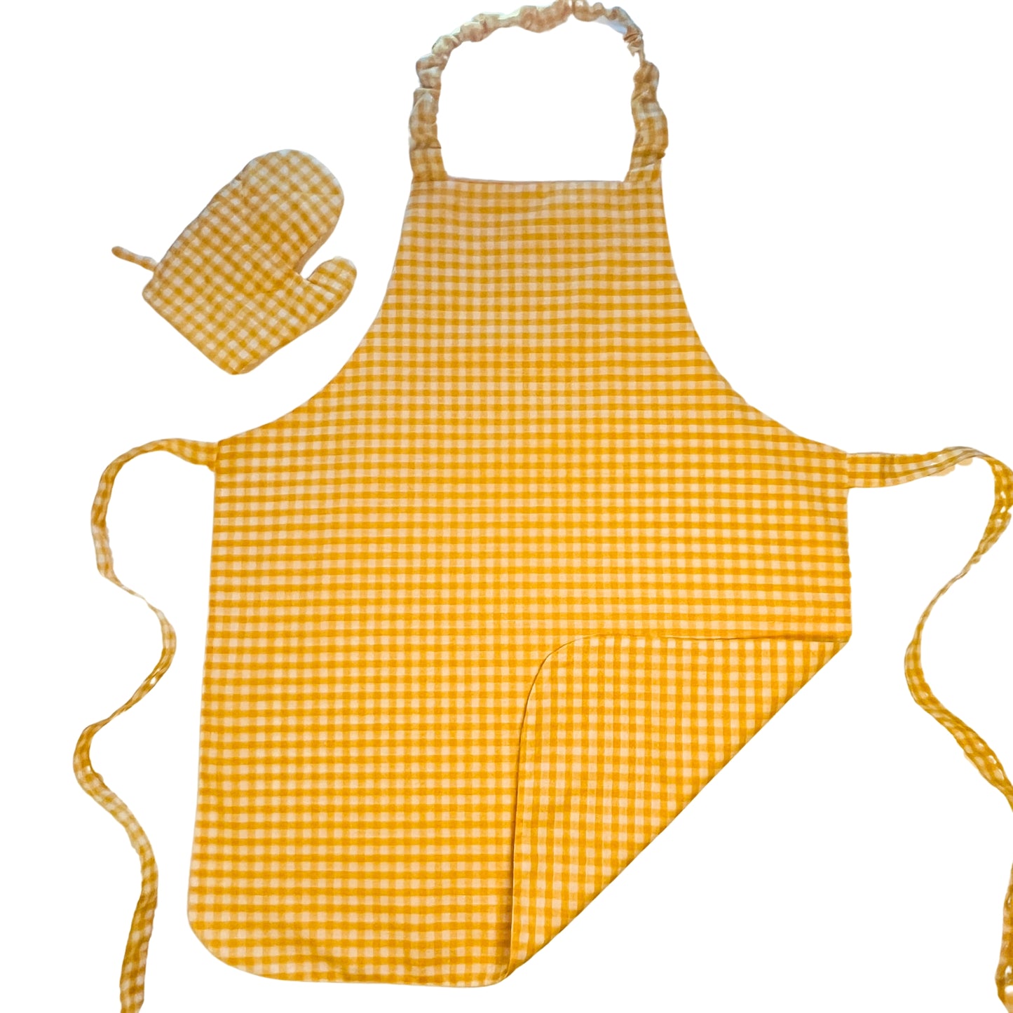 Gingham Apron and Mitt Play Set