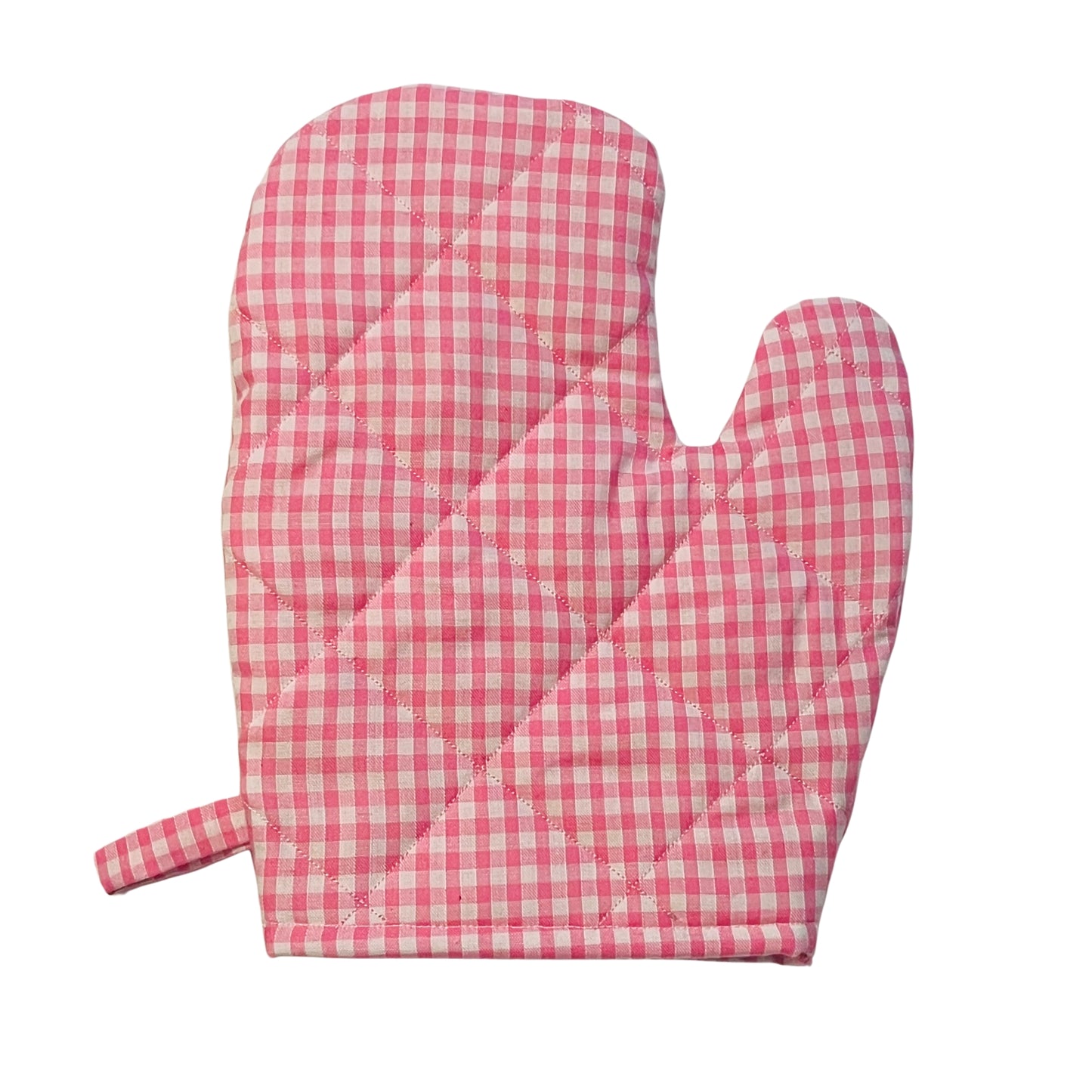 Pink Gingham Apron and Mitt Play Set