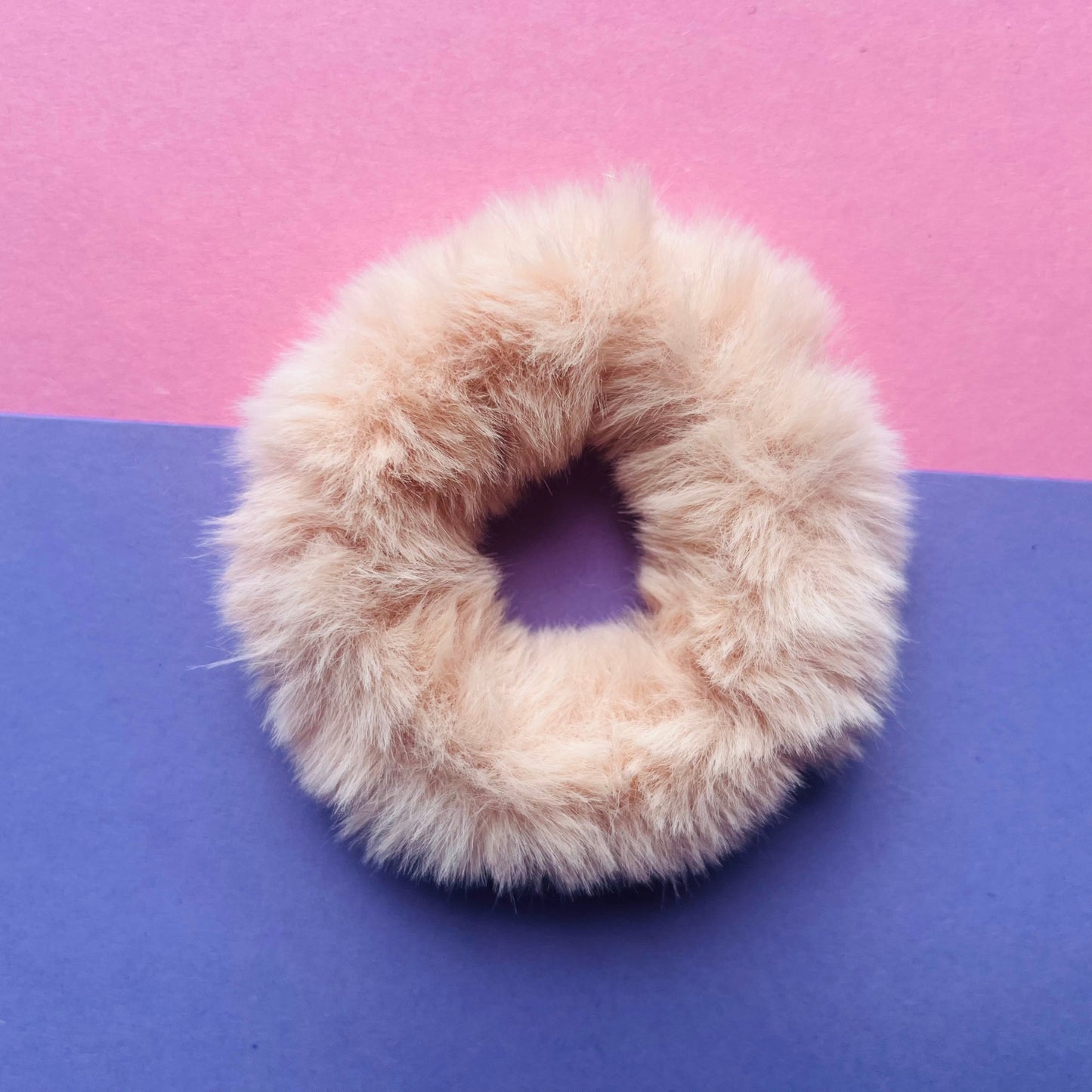 Peach scrunchie