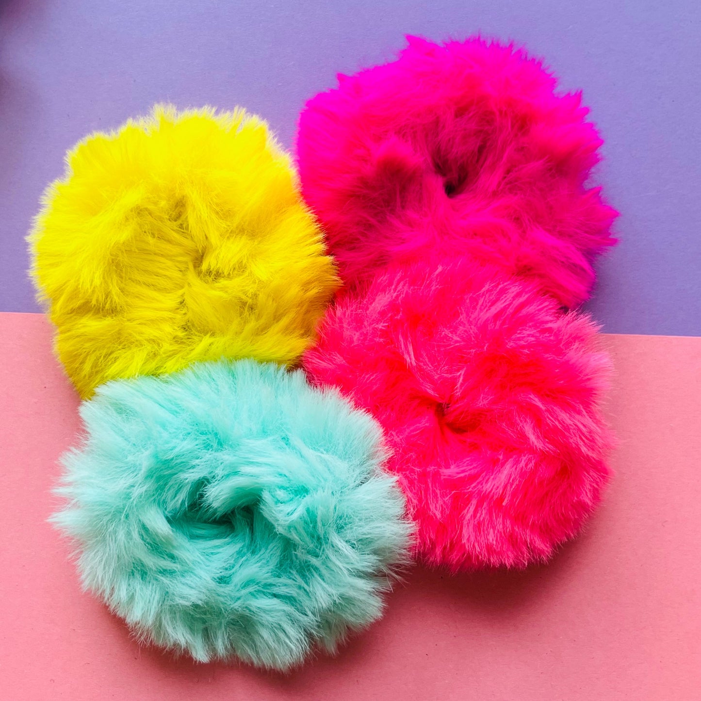 Neon scrunchies