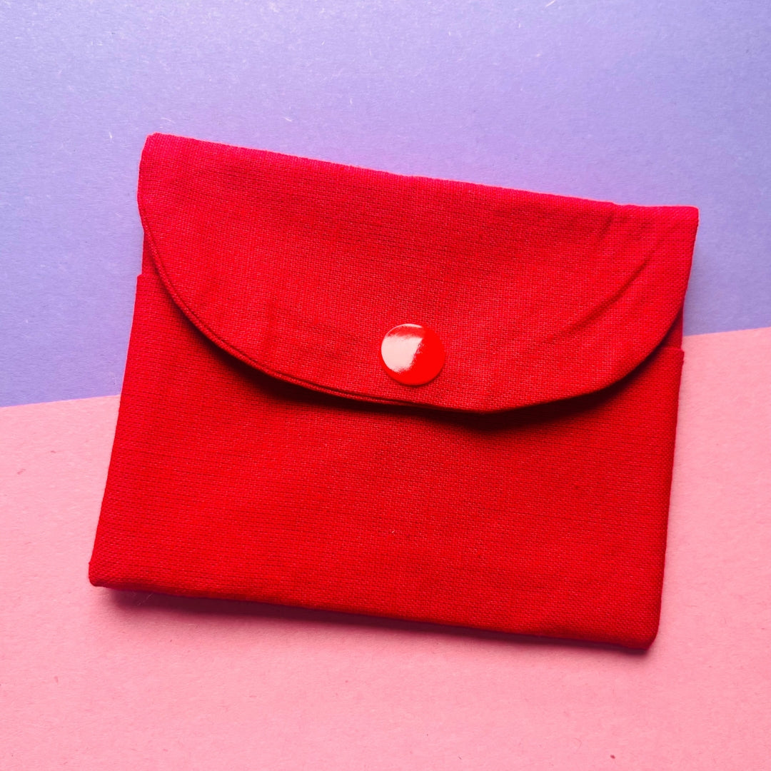 Matching red purse and key fob wristlet