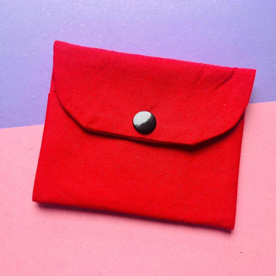 Matching red purse and key fob wristlet