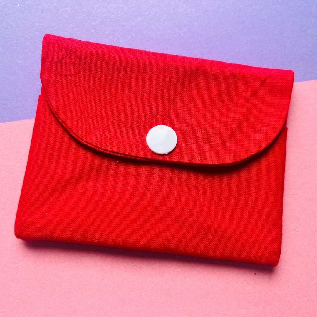 Matching red purse and key fob wristlet