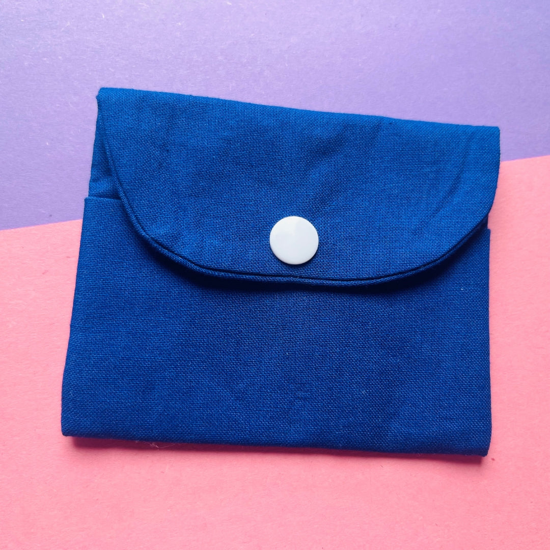 Matching blue purse and key fob wristlet