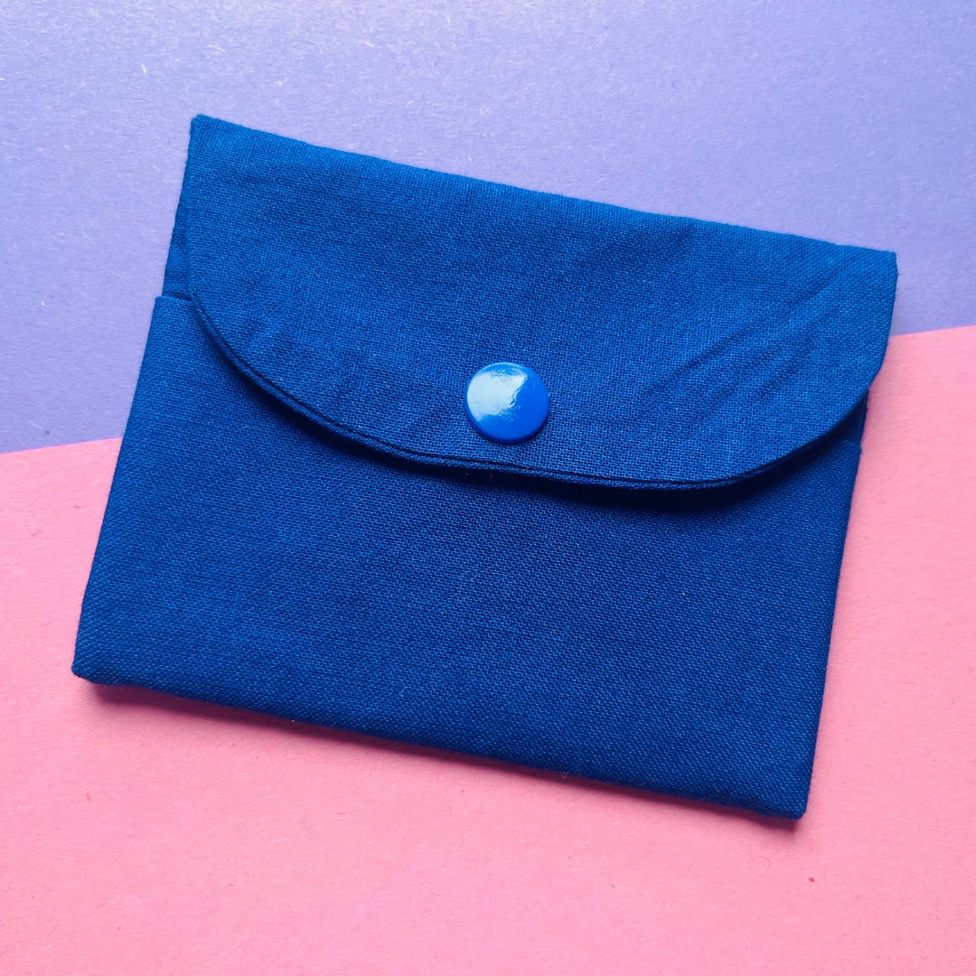 Matching blue purse and key fob wristlet