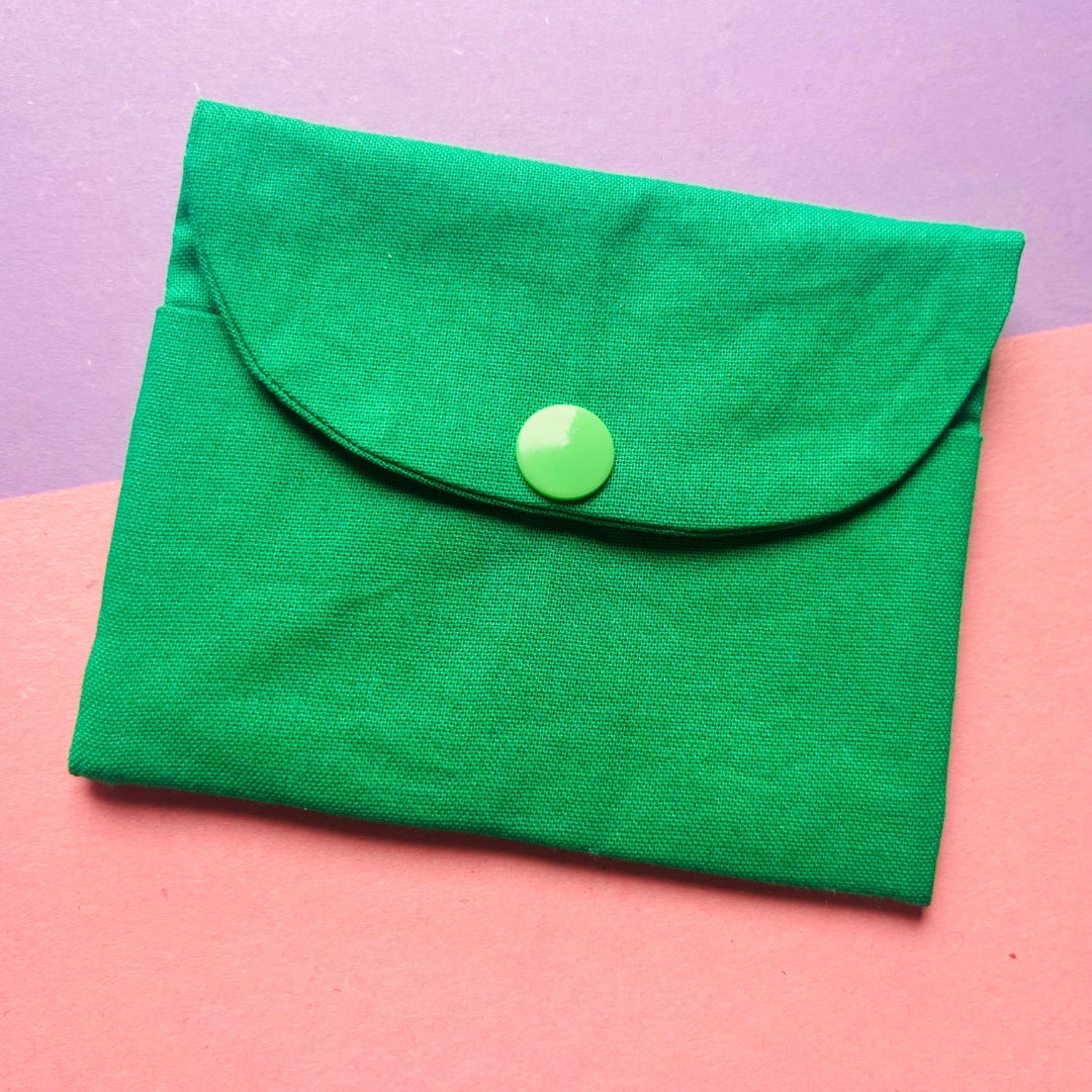 Matching green purse and key fob wristlet