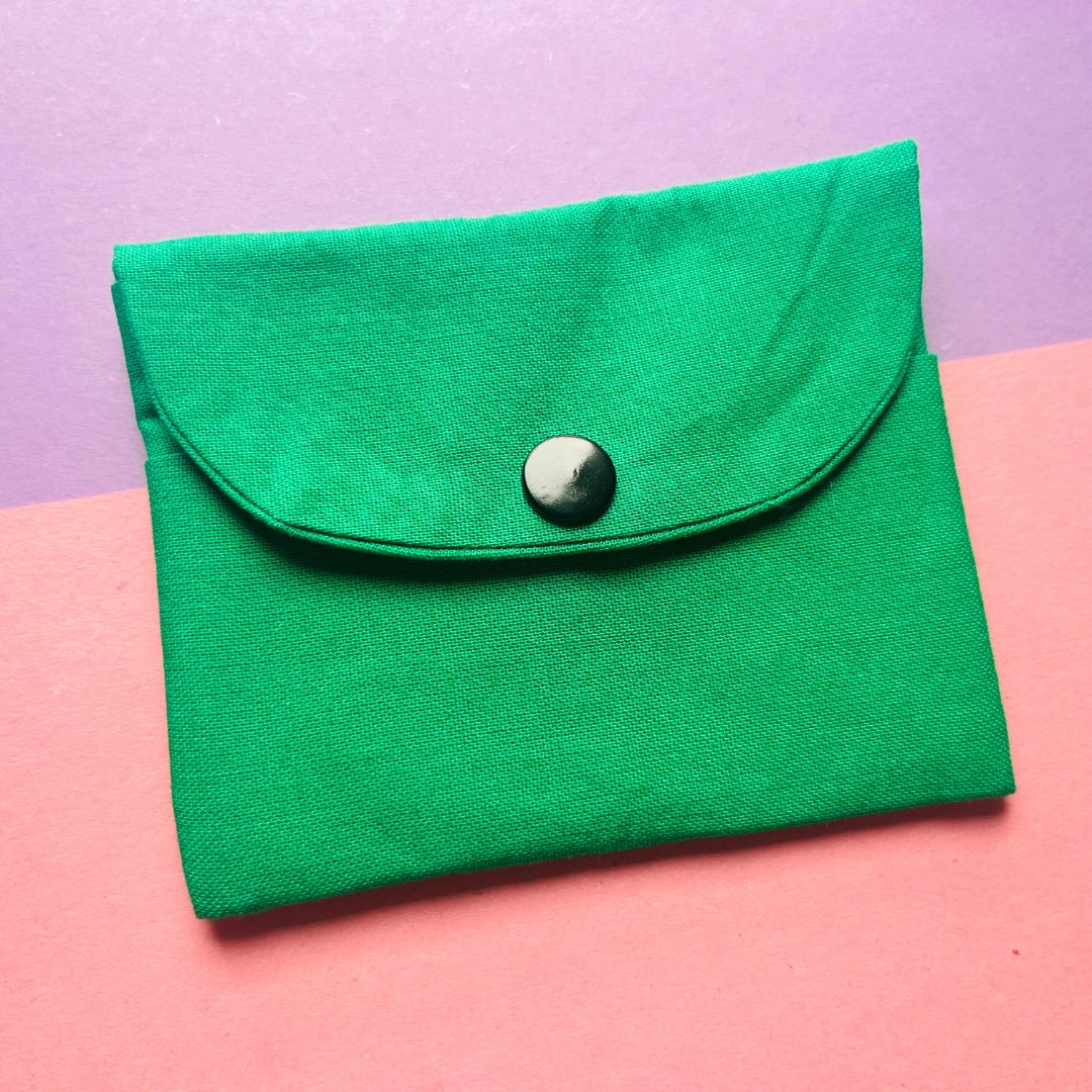 Matching green purse and key fob wristlet