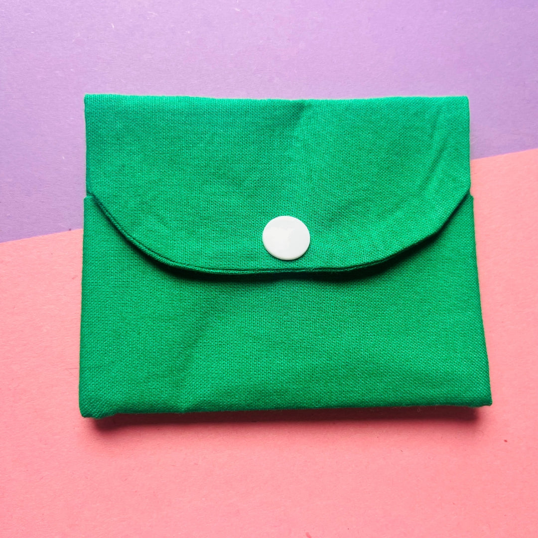 Matching green purse and key fob wristlet