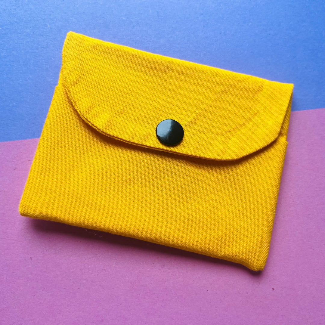 Matching yellow purse and key fob wristlet