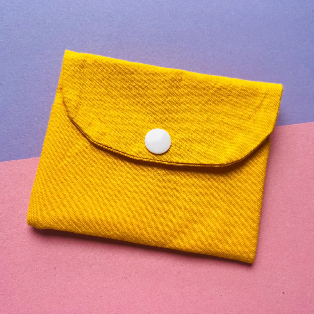 Matching yellow purse and key fob wristlet