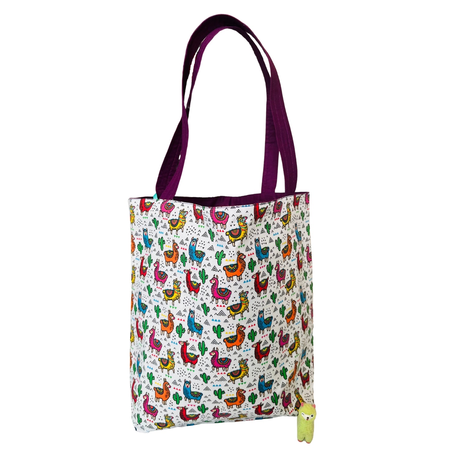 Llama tote bag E for Eva