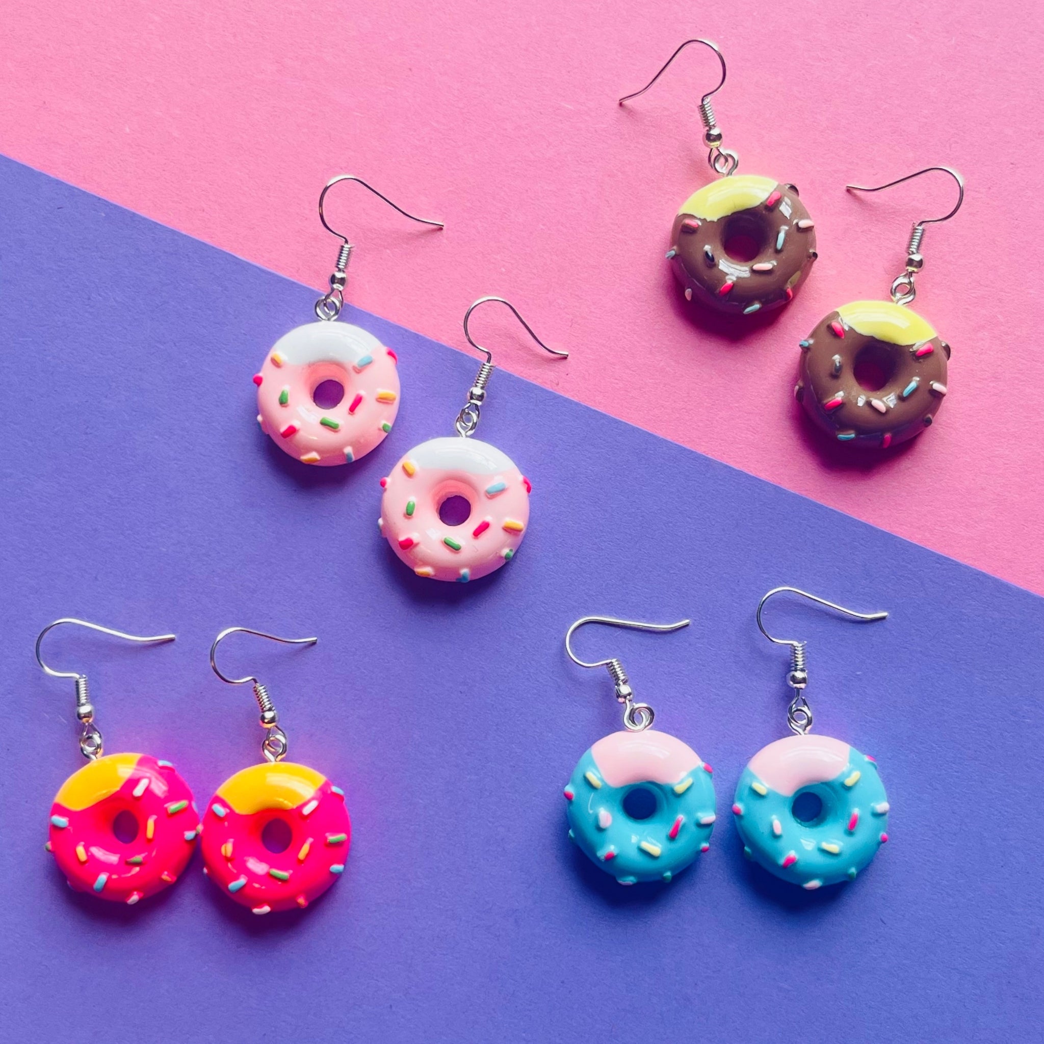 Donut earrings on sale