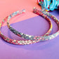 Pink and Purple Floral Headbands E for Eva