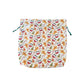 flat and open view of gingerbread gift sack EforEva