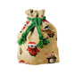 Christmas penguin drawstring gift bag E for Eva